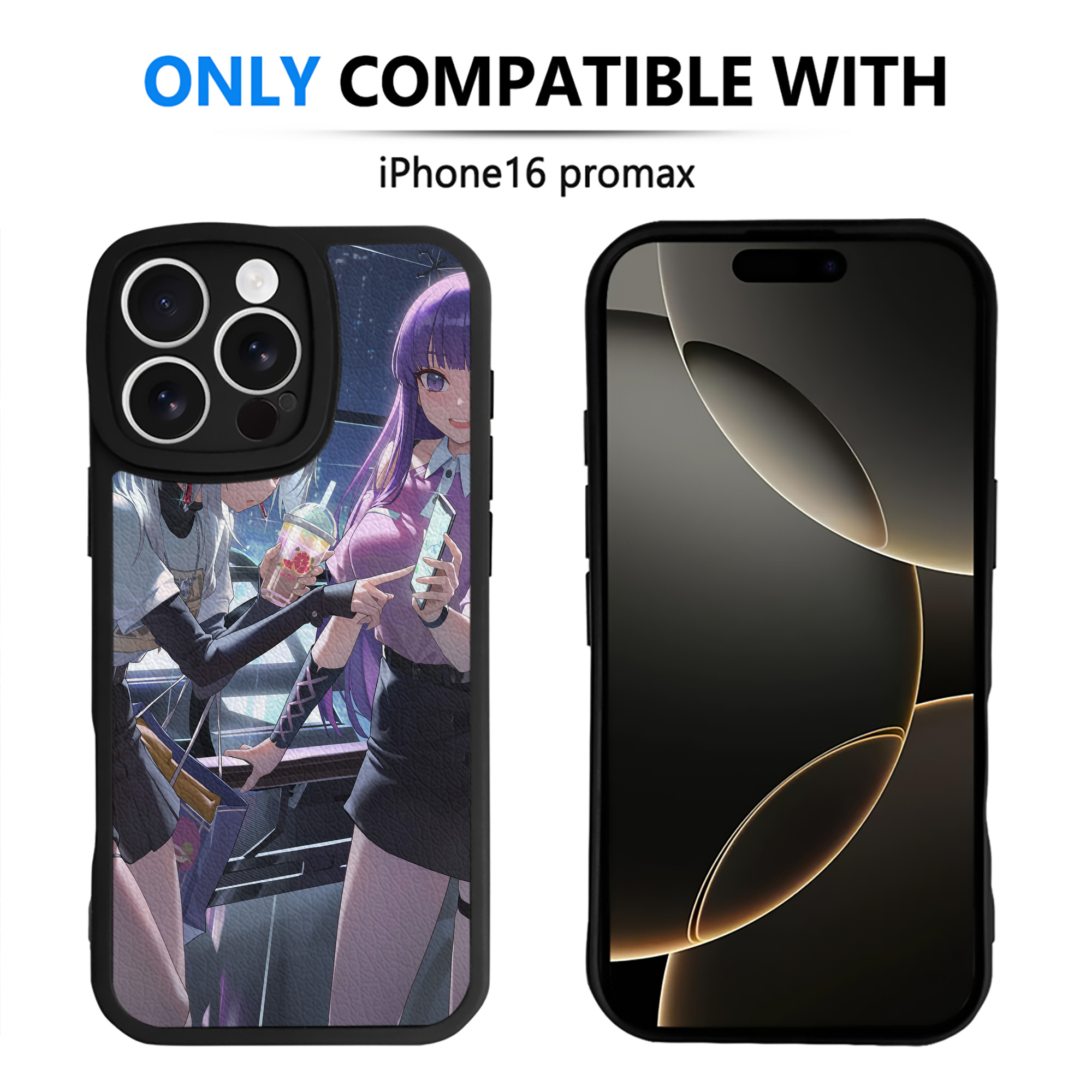 （画像用） 葬送のフリーレン Frieren 【iPhone 16シリーズ対応】シリコンスマホケース（レザー調） 材質：シリコン